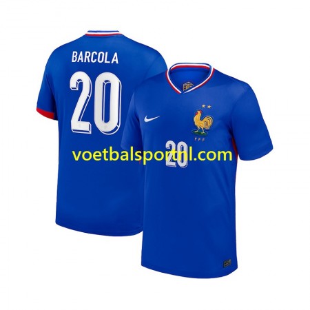Frankrijk Bradley Barcola 20 Thuis Shirt 2024
